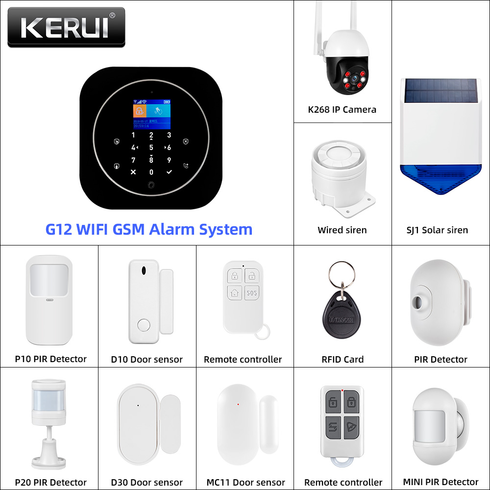 Home Automation System Diy - KERUI G12 2G Wifi 무선 홈
