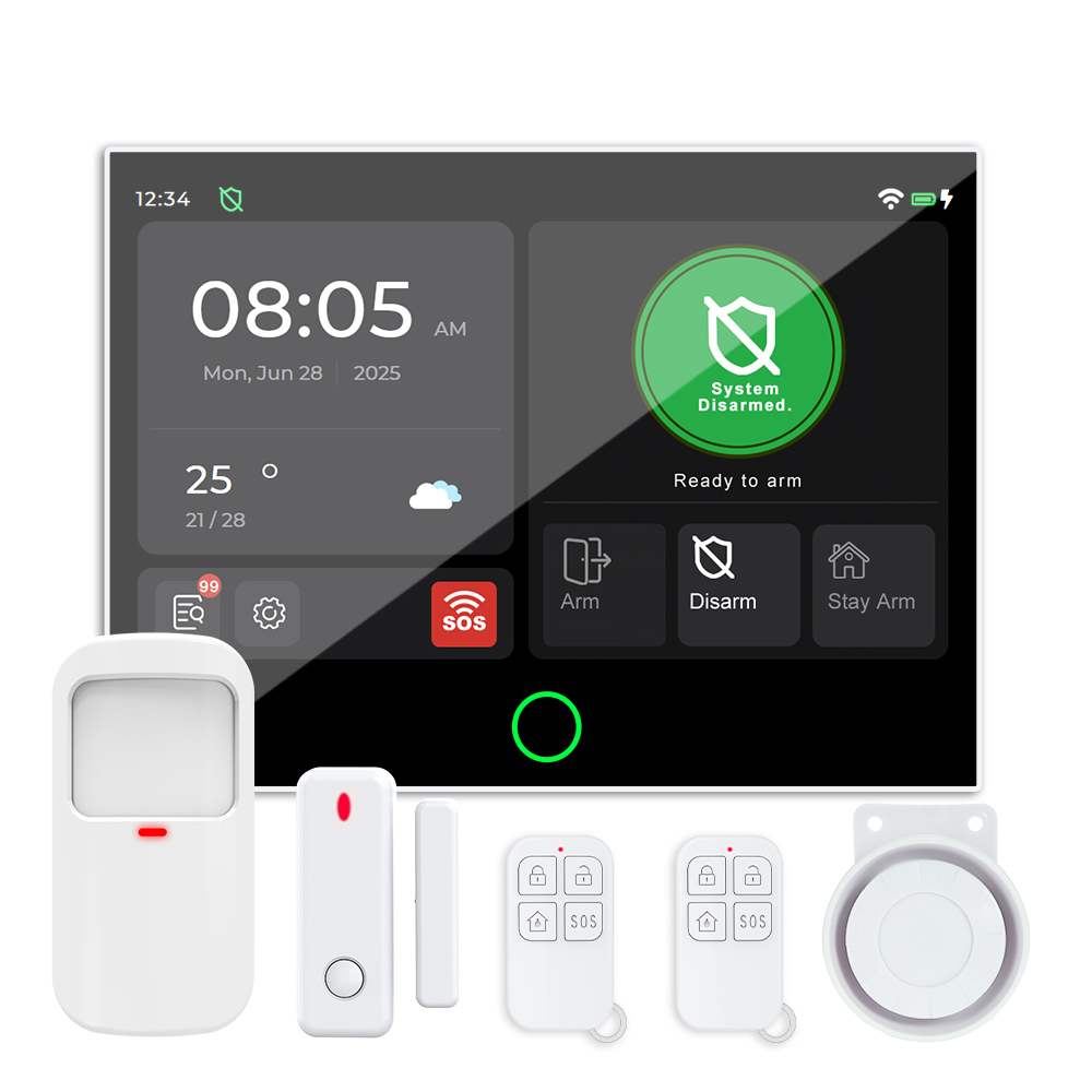 Motion Sensor Pir Wired - 신제품 7인치 터치스크린 4G WiFi 시스템,