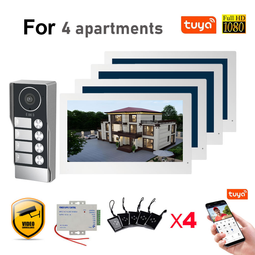 Smart Doorbell Wired - 7인치 터치 모니터 비디오 와이파이 인터콤