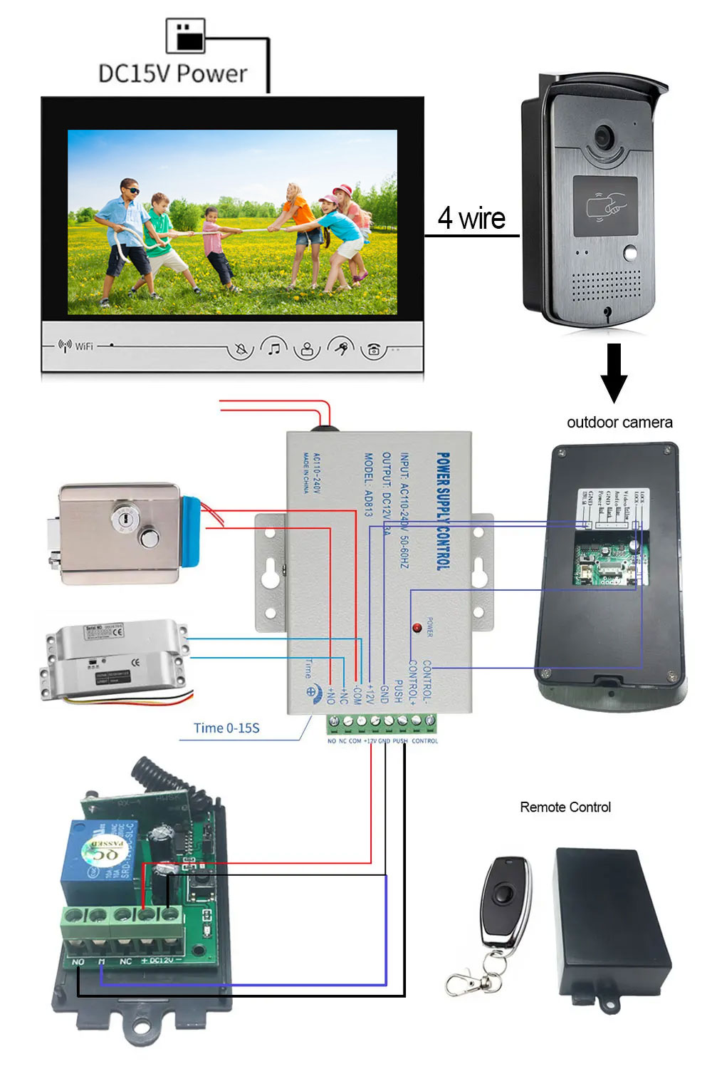Tuya 컬러 무선 와이파이 스크린, 유도 카드 카메라 - Smart Doorbell Wired 리뷰 및 가격
