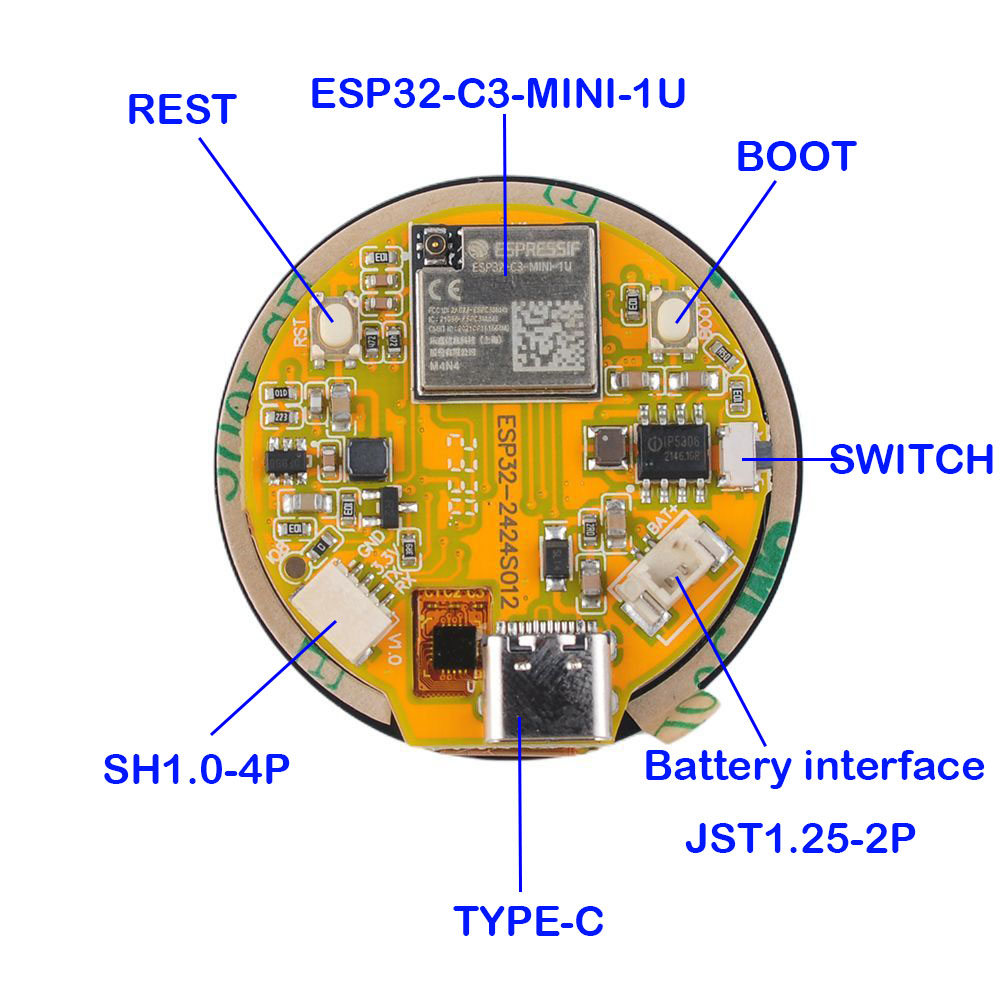 ESP32 디스플레이 1.28 인치 ESP32-C3 W - Home Automation Industry 리뷰 및 가격