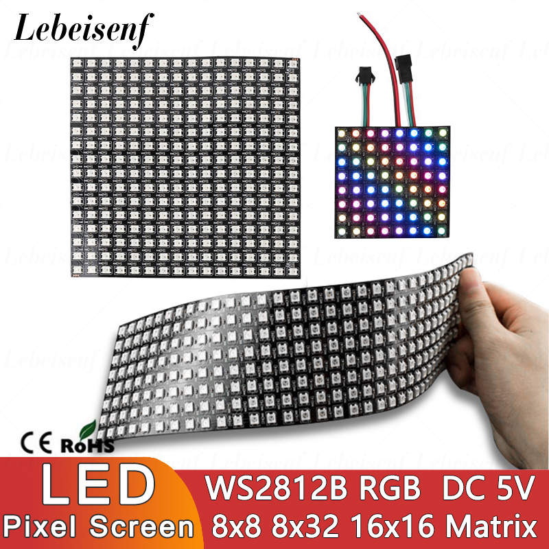 LED 디지털 픽셀 스크린 WS2812B SMD 505 - Rgb Led Matrix 8X8 리뷰 및 가격