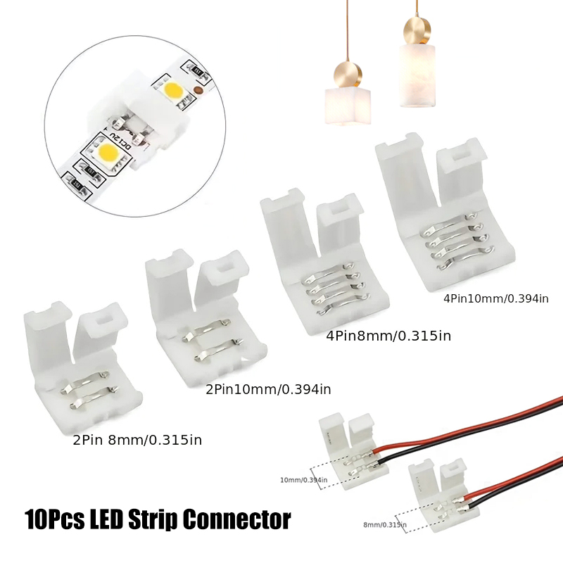 10Pcs LED 스트립 커넥터 8MM 10MM 2Pi - Rgb Led Matrix 8X8 리뷰 및 가격