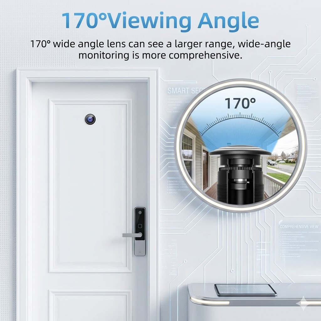 ZEMNIO 2K 3MP 스마트 도어 틈구멍 카메라,  - Smart Doorbell Wired 리뷰 및 가격