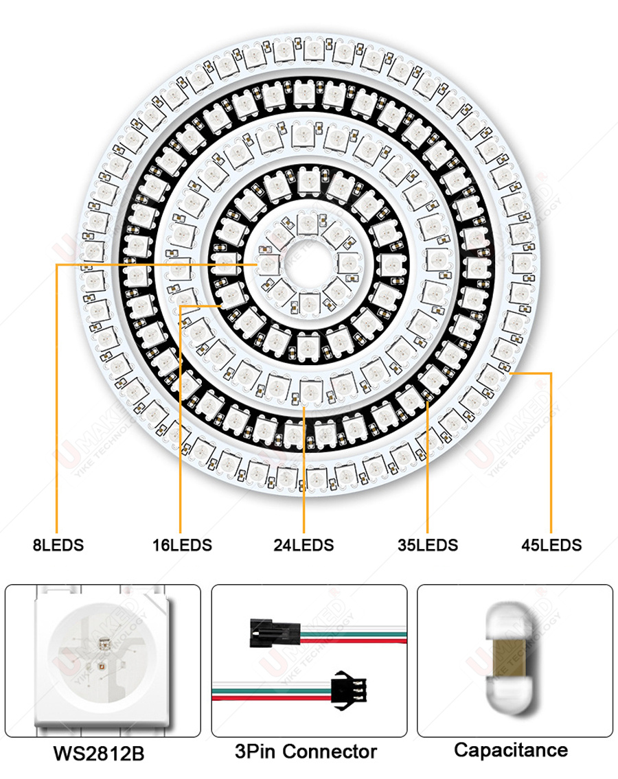 2pcs WS2812B 개별적으로 주소 지정이 가능한  - Rgb Led Matrix 8X8 리뷰 및 가격