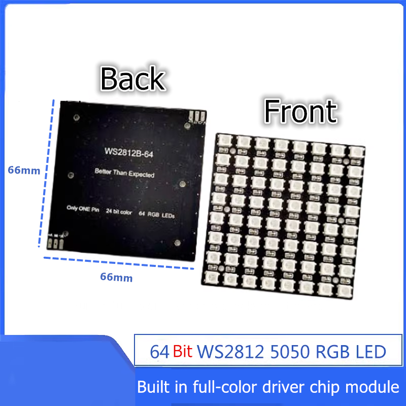 WS2812B 8x8 64Bit RGB LED 매트릭스 - Rgb Led Matrix 8X8 리뷰 및 가격