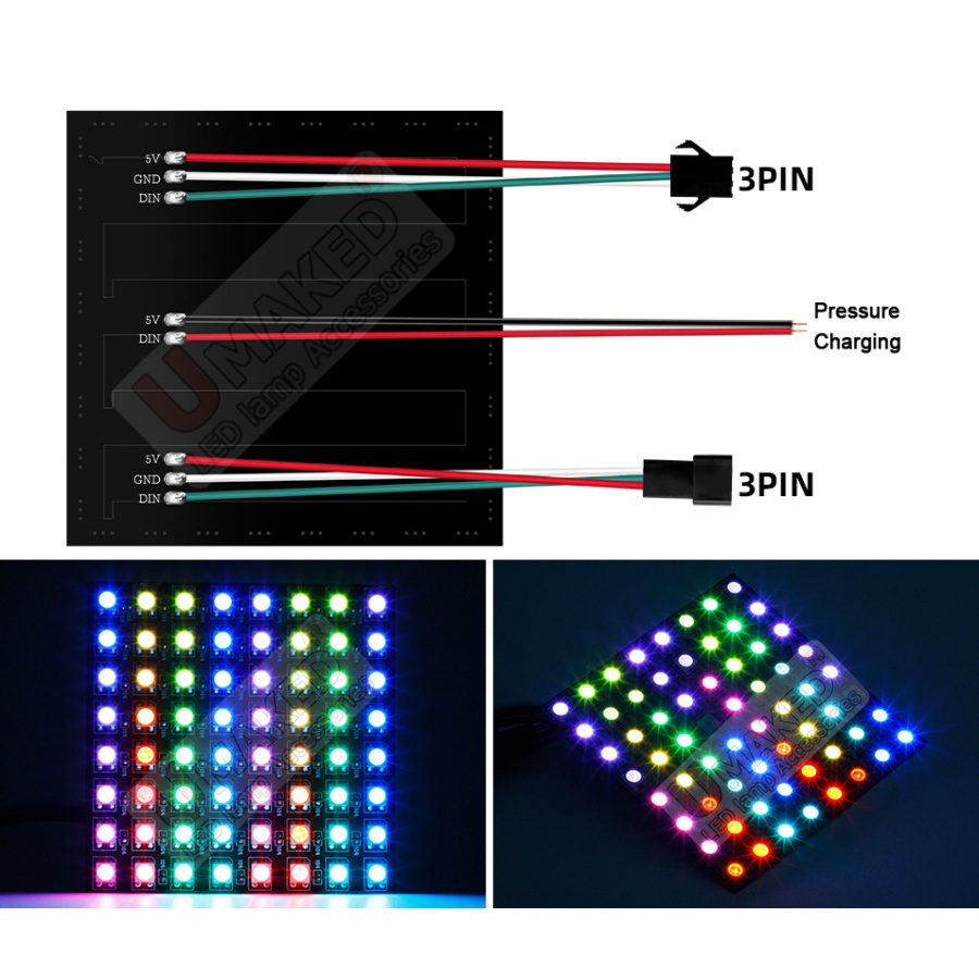 2pcs WS2812B 개별적으로 주소 지정이 가능한  - Rgb Led Matrix 8X8 리뷰 및 가격
