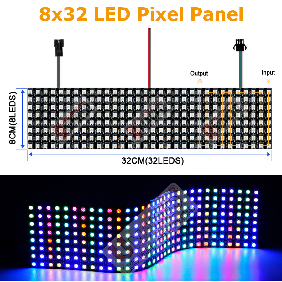 2pcs WS2812B 개별적으로 주소 지정이 가능한  - Rgb Led Matrix 8X8 리뷰 및 가격