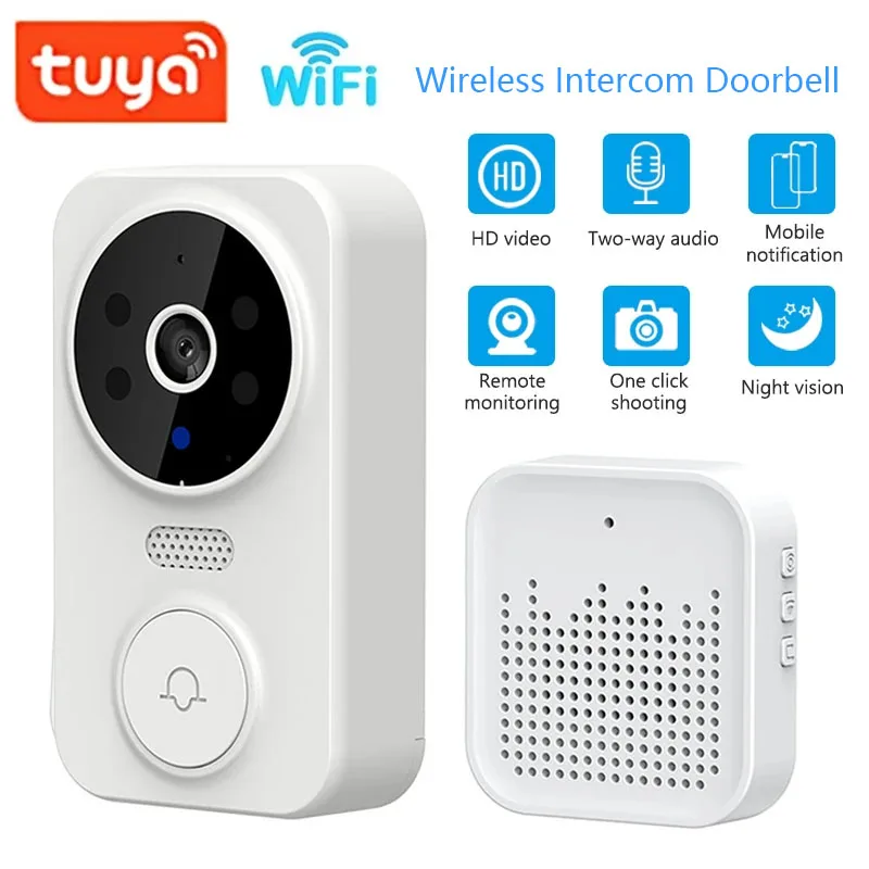 WiFi 무선 비주얼 인터콤 초인종 투야 원격 모니터링 - Smart Doorbell Wired 리뷰 및 가격