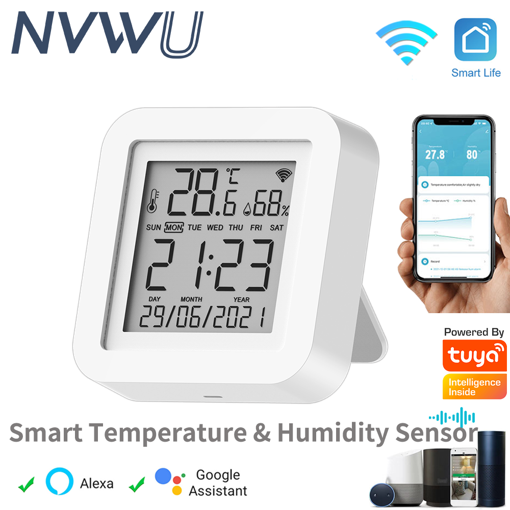 Tuya 와이파이 온도 및 습도 센서, 스마트 홈 자동 - Home Automation Ideas 리뷰 및 가격