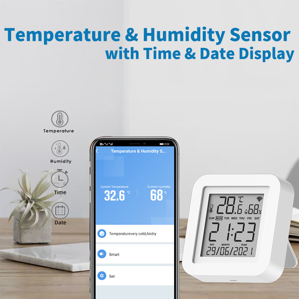 Tuya 와이파이 온도 및 습도 센서, 스마트 홈 자동 - Home Automation Ideas 리뷰 및 가격