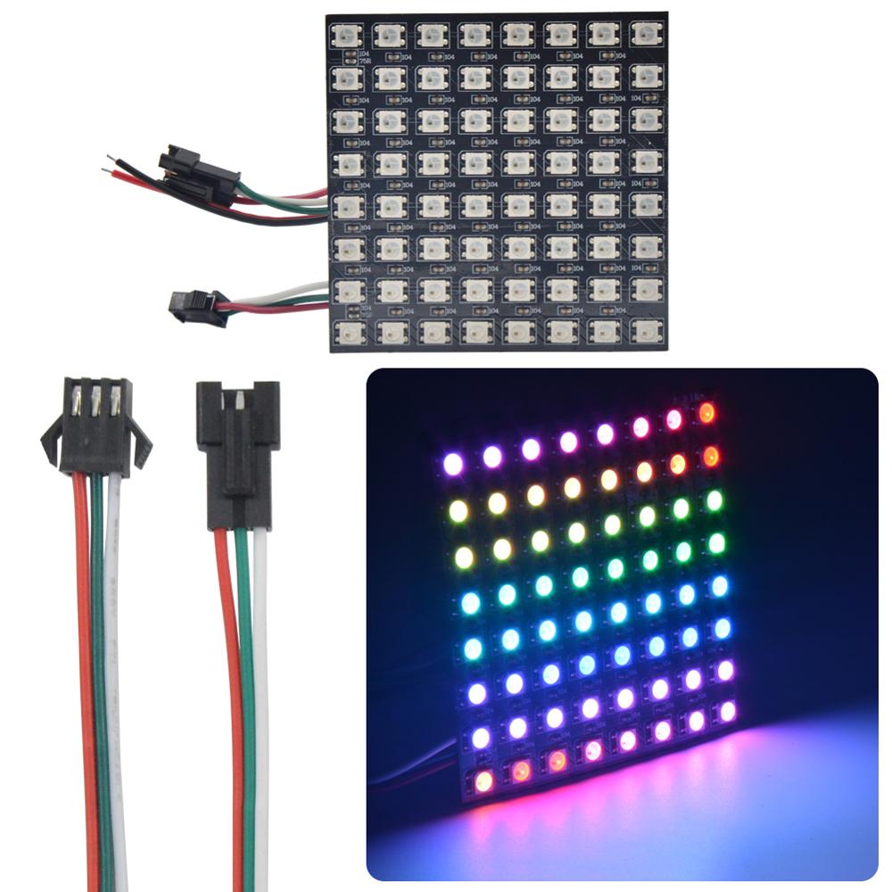 RGB 매트릭스 개별 주소 지정 가능 디지털 플렉시블  - Rgb Led Matrix 8X8 리뷰 및 가격