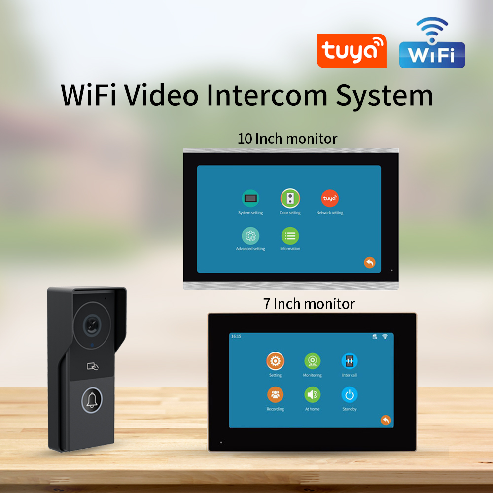 아파트용 비디오 인터콤 초인종, 7/10 인치, 108 - Smart Doorbell Wired 리뷰 및 가격