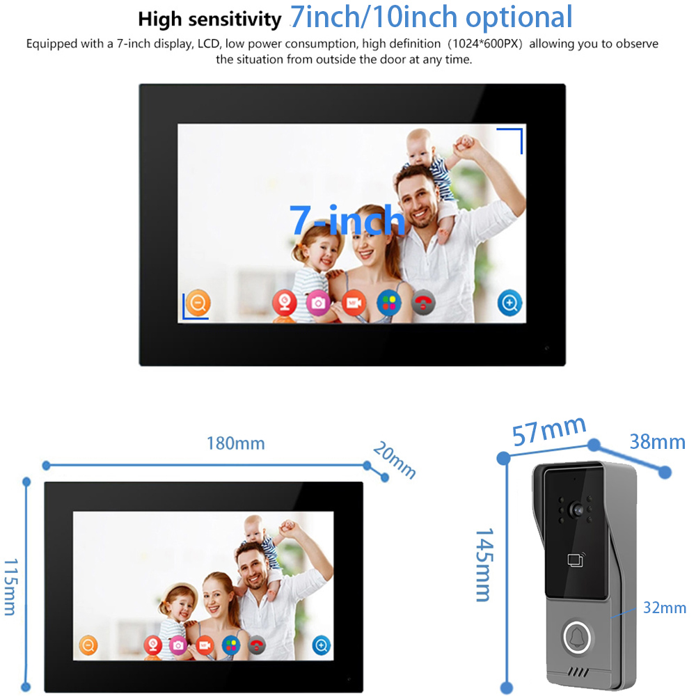 WiFi 터치스크린 지능형 비디오 인터콤 키트(액세스  - Smart Doorbell Wired 리뷰 및 가격