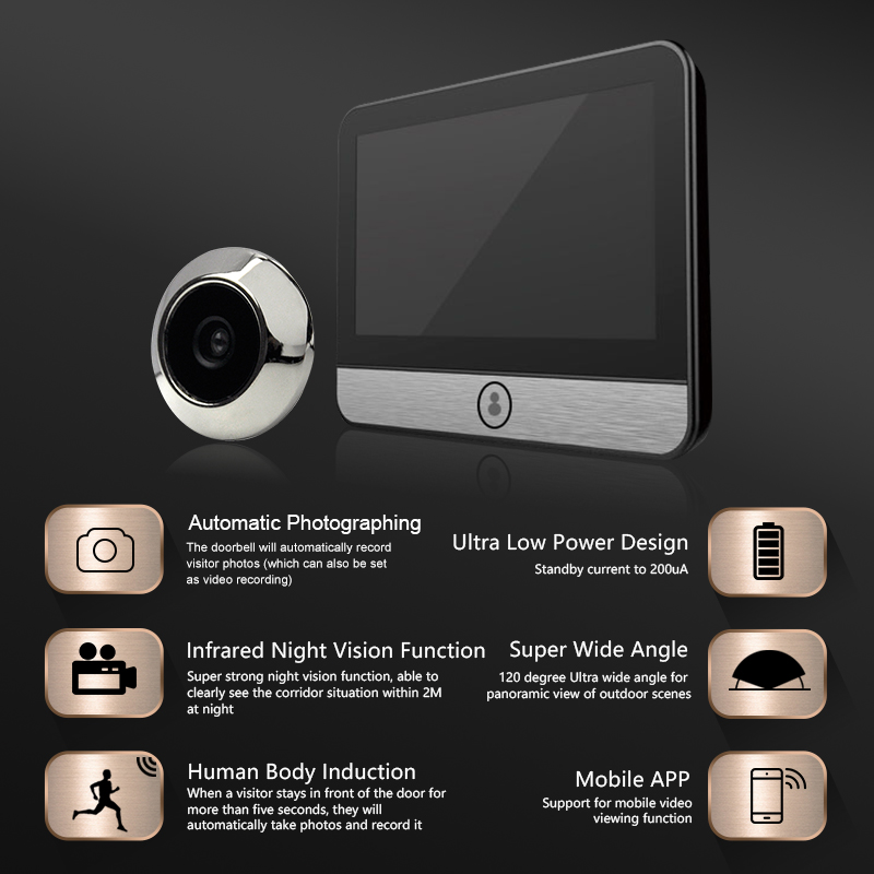 스마트 투야 앱 보안 보호 광학 전자 고양이 눈 무선  - Smart Doorbell Wired 리뷰 및 가격