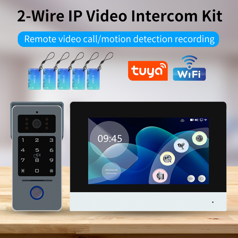 Tuya Wifi 7/10 인치 비디오 인터콤 키트 T - Smart Doorbell Wired 리뷰 및 가격