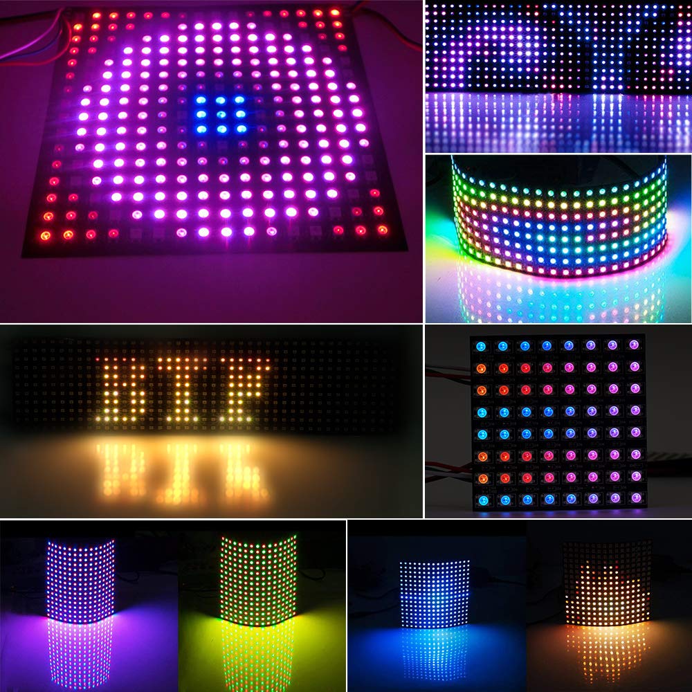 LED 5050 RGB LED 매트릭스 모듈, WS28 - Rgb Led Matrix 8X8 리뷰 및 가격