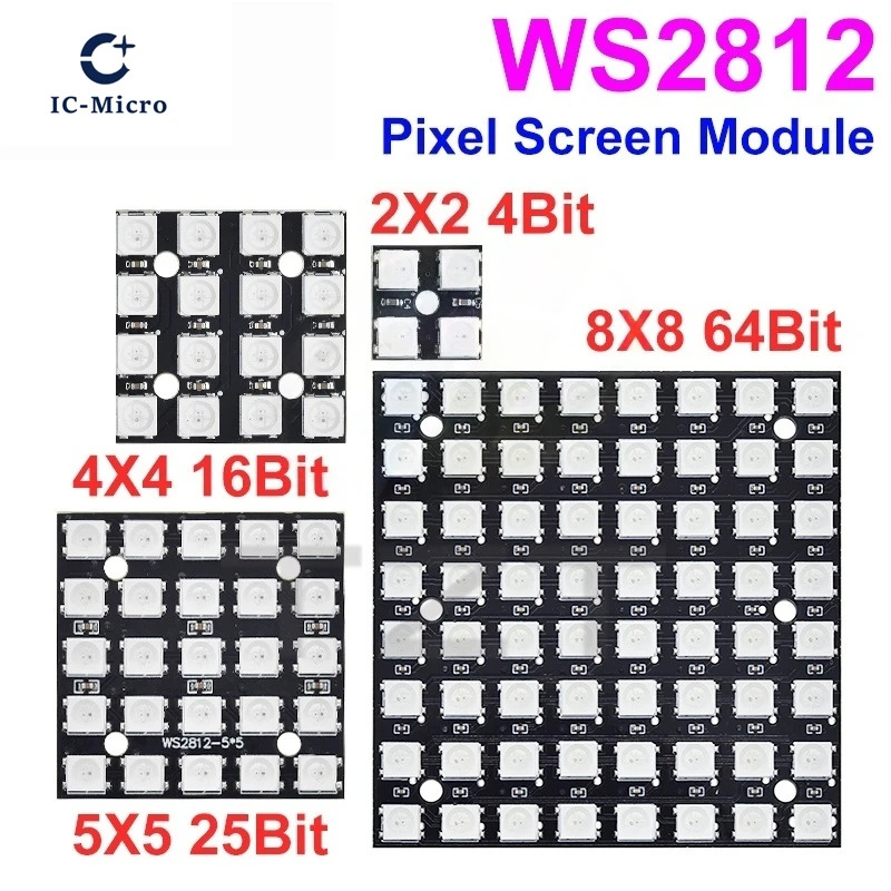 신제품 WS2812 LED 5050 RGB 8x8 LE - Rgb Led Matrix 8X8 리뷰 및 가격